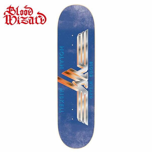 BLOODWIZARD Nolan Miskell Pro Board 8.25 SKATEBOARD DECK　ブラッドウィザード スケートボード スケボー デッキ ストリート パーク 初心者 プロ　ランプ