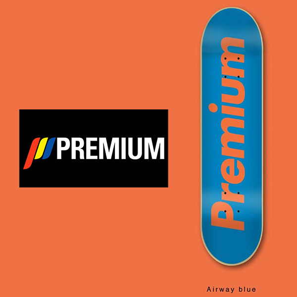 PREMIUM SKATEBOARDS 'SUPREMIUM TEAM DECK' (Airway × blue) 7.5 MINI プレミアム キッズ スケートボード スケート デッキ SKATE DECK SK8 スケボー 板 ストリート パーク FLAKE フレイク