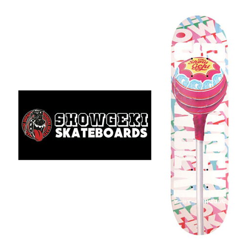 SHOWGEKI SKATEBOARDS LOLLIPOP 3D LETTER PATTERN KIDS 7.375 x 29.25 Jr ショウゲキ スケートボード スケート デッキ キッズ Kids SKATE DECK SK8 スケボー 板 ストリート パーク FLAKE フレイク SHOWGEKI SKATEBOARDS LOLLIPOP 3D LETTER PATTERN KIDS 7.375 x 29.25 Jr ショウゲキ スケートボード スケート デッキ キッズ Kids SKATE DECK SK8 スケボー 板 ストリート パーク FLAKE フレイク
