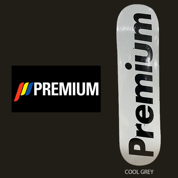 PREMIUM SKATEBOARDS 'SUPREMIUM TEAM DECK' (COOL GREY) 7.75 プレミアム スケートボード スケート デッキ SKATE DECK SK8 スケボー 板 ストリート パーク