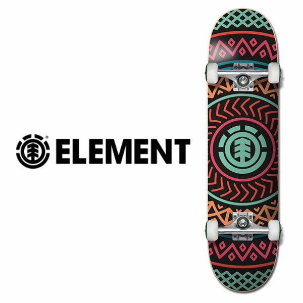 ELEMENT スケートボード 《7.375 inch》 HELICAL キッズコンプリートデッキ AST エレメント スケボー デッキ ストリート パーク