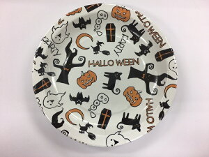 紙皿 17.5cm (ハロウィンキャラ) 8枚入 パーティー 紙皿 , ピクニック , キャンプ PT392-8