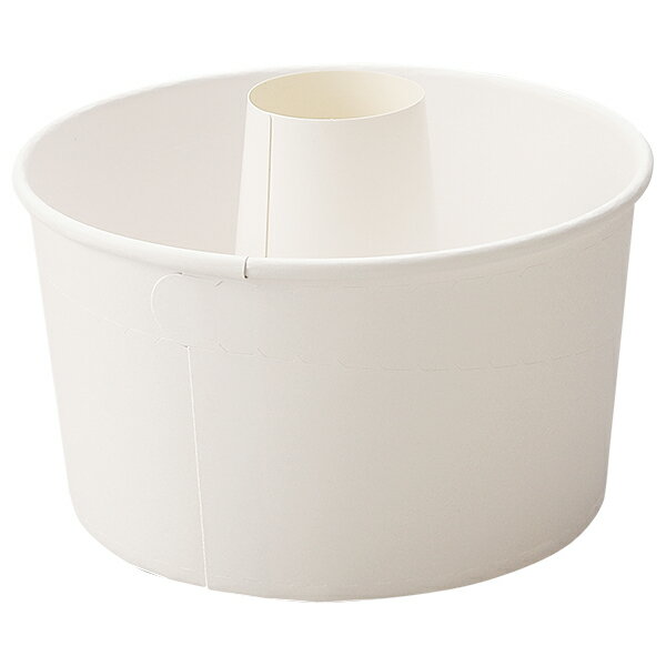 ロール シフォンカップ 15cm(白) 10枚入 シフォンケーキ 型 シフォンカップ ベーキングカップ ケーキ型 シフォンケーキ RS101-10