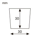 ペットカップ 丸型 3.0×高さ3.0cm(ドット) 300枚入 業務用 ペットカップ 紙 純白ペット マドレーヌカップ T01-300