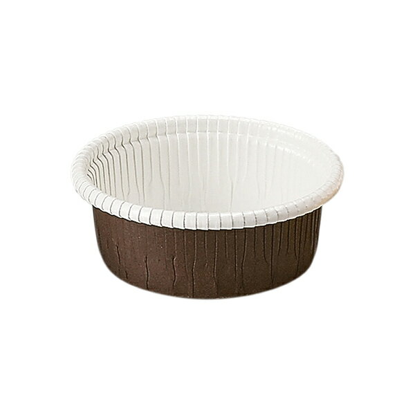 カールカップ S2(茶) 50枚入 チーズケーキ 型 レアチーズケーキ ガトーショコラ 学園祭 文化祭 ハロウィン 天満紙器 CR12-50