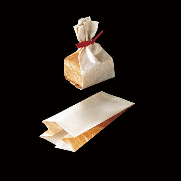 【ポイント5倍！4月28日1:59まで】ラッピング袋 (和紙柄) 100枚入 マチあり マフィンカップ S対応/エージレス対応 小分け袋 , 焼菓子袋 , ラッピング小分け , 紙型 , 紙 FS6100-100