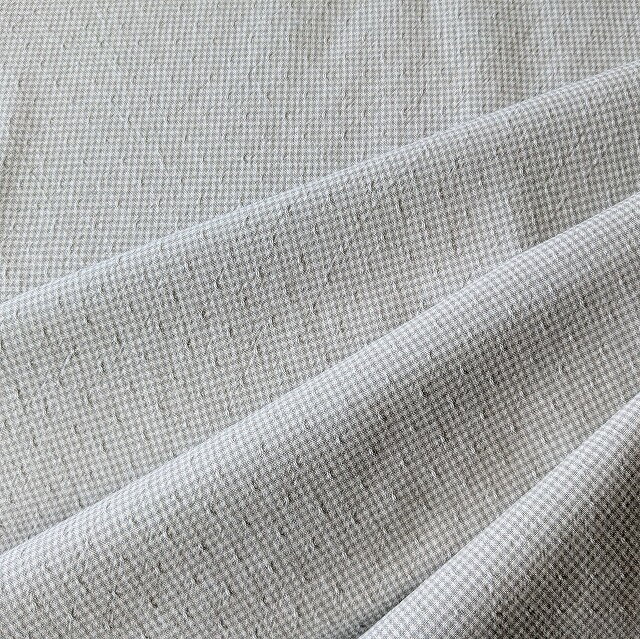 Cotton （Patterned Cloth） - パッチワーク生地 先染めチェック 布 コットン 綿 グレー系 キルト 手芸 ハンドメイド カットクロス sakizome381