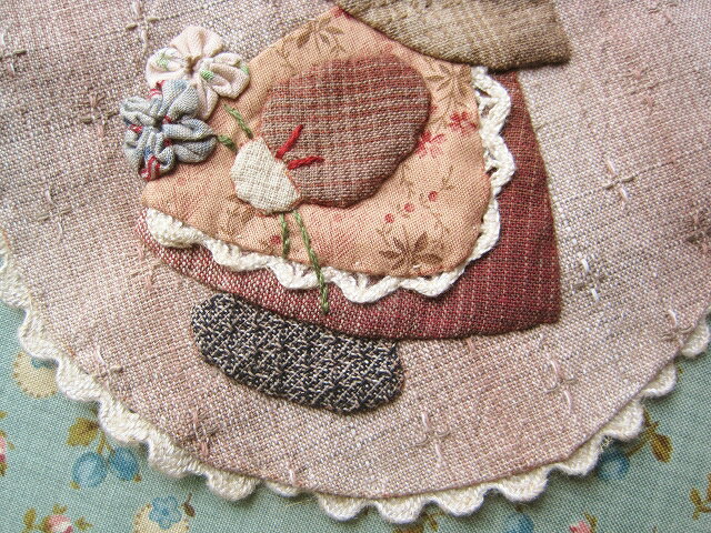 マザーズドリーム　パッチワークキット　アップリケモチーフ　スーちゃんとお花　kit66 メール便対応商品 3