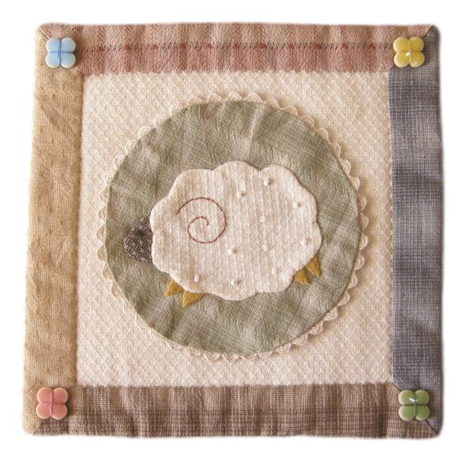 マザーズドリーム　パッチワークキット　干支のアップリケモチーフ　ひつじ　メール便対応商品 2