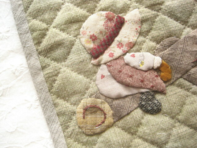 パッチワークタペストリー パッチワークキットスーちゃんの気まぐれミニタペストリー 「シーソー」キット メール便対応商品 3