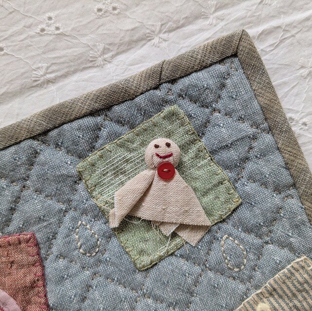 マザーズドリーム　パッチワークキット　歳時記のミニタペストリー　6月梅雨　メール便対応商品 2