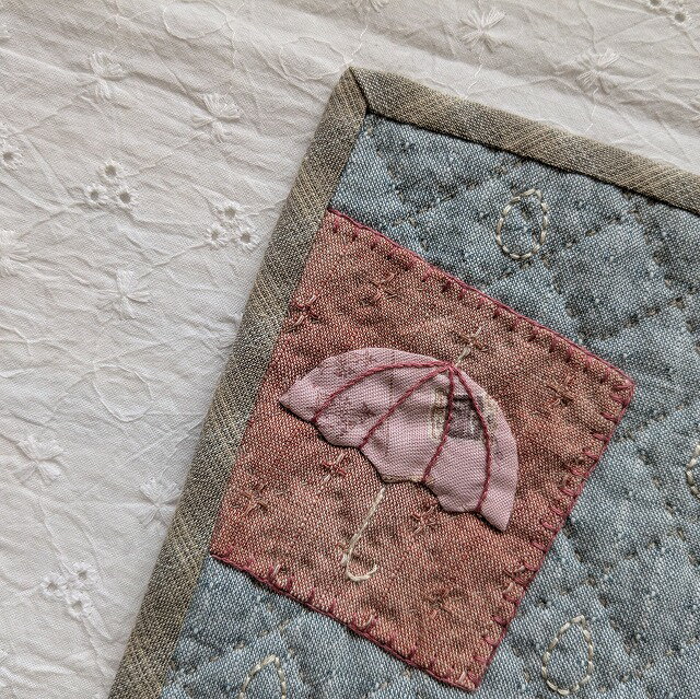 マザーズドリーム　パッチワークキット　歳時記のミニタペストリー　6月梅雨　メール便対応商品 3