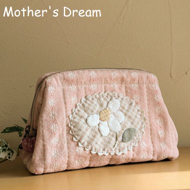 パッチワークキット お花のワイヤー口金のポーチ kit145 メール便対応商品