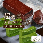 テリーヌショコラ 抹茶テリーヌ 【 食べ比べセット 】 2本 送料無料 冷凍 ガトーショコラ テリーヌ スイーツ ギフト 抹茶スイーツ チョコケーキ チョコレート チョコレートケーキ 生チョコ Patico 【a】母の日 プレゼント