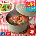 (土・日発送可)ティファール 両手鍋 T-fal キャストライン エアココット IHココット鍋 20cm テラコッタ セージグリーン E26844 E26744...