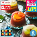 お中元 夏ギフト 和菓子 セット 送料無料 ギフト スイーツ お菓子 中島大祥堂 ひととえ 贅沢フルーツの水ようかん 6個入 / LTDU 2025 御中元専用...