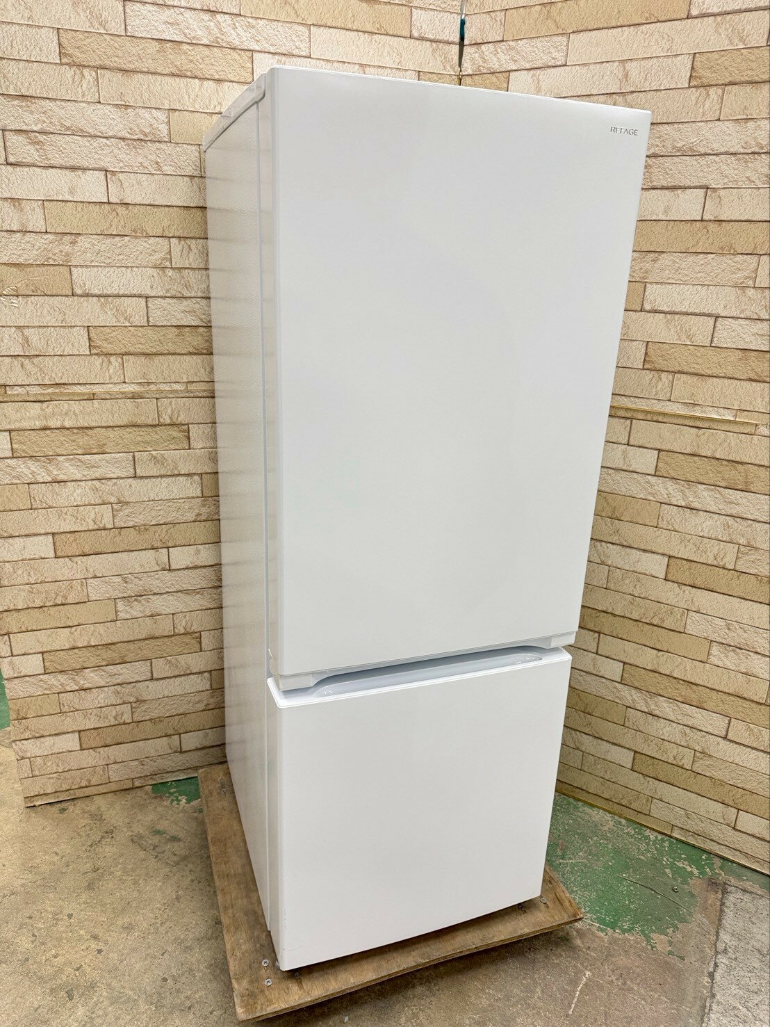 【中古】ヤマダ ノンフロン冷凍冷蔵庫 156L 2024年製 YRZ-F15LW 新生活 新婚 同棲 リサイクル リユース 格安 ふるさと納税 民泊 クリーニング済み 設置費込み