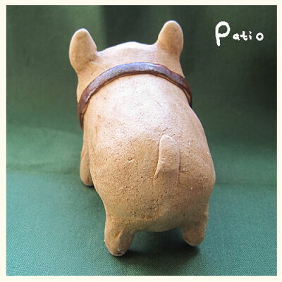 陶器手作りわんこ立ち柴犬