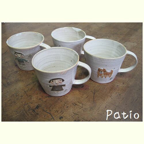手作り陶器　マグカップ　4個セット