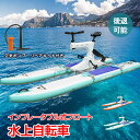 \★9日20時〜全品5%OFFクーポン★/水上自転車 水上バイク 水上サイクリング インフレータブル 自転車 フロート バイクボート ダイビング シー 足漕ぎ ...