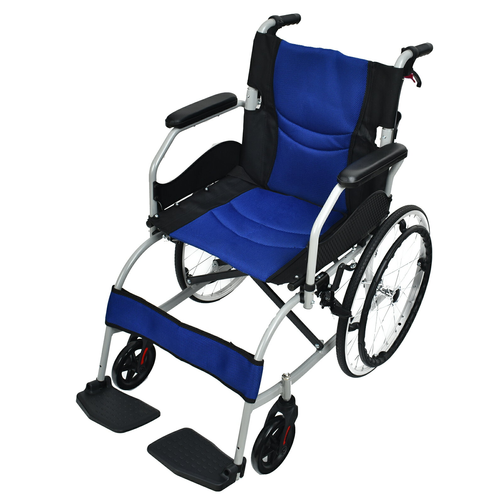 楽天市場】車椅子（カラーブルー）（移動・歩行支援用品｜介護用品