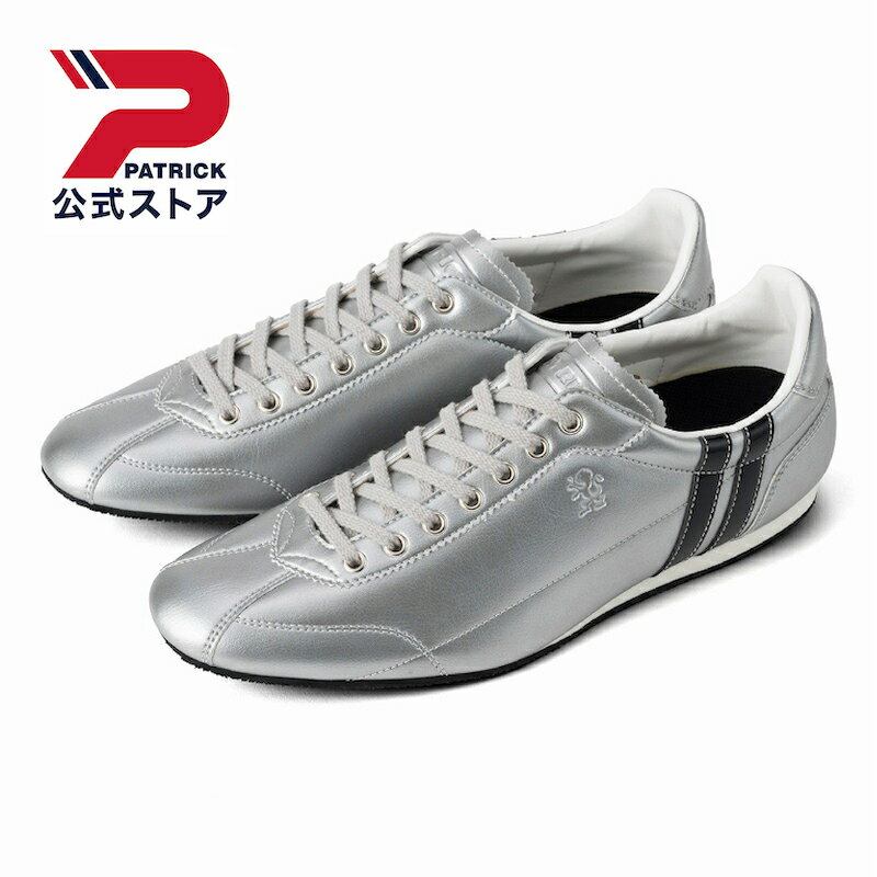 【公式】 PATRICK パトリック DATIA ダチア シルバー ブラック 292204 日本製 スニーカー シューズ 靴 メンズ レディース ユニセックス ローカット SILVER BLACK シンセティックレザー 合成皮革 人工皮革 合皮 カジュアル シンプルのサムネイル