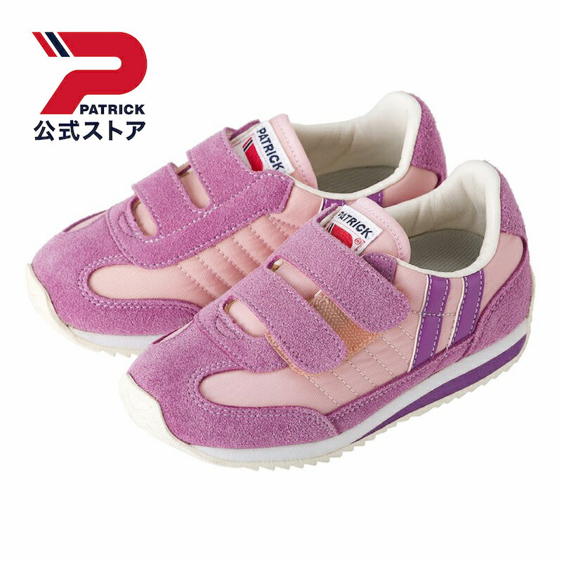 【公式】 PATRICK パトリック MARATHON-V マラソン ピンク EN7127 日本製 キッズ ジュニア 子供 子供靴 スニーカー シューズ 靴 ボーイズ ガールズ ユニセックス ローカット PINK ナイロン テープ ベルト レトロ クラシック カジュアル シンプル 親子のサムネイル