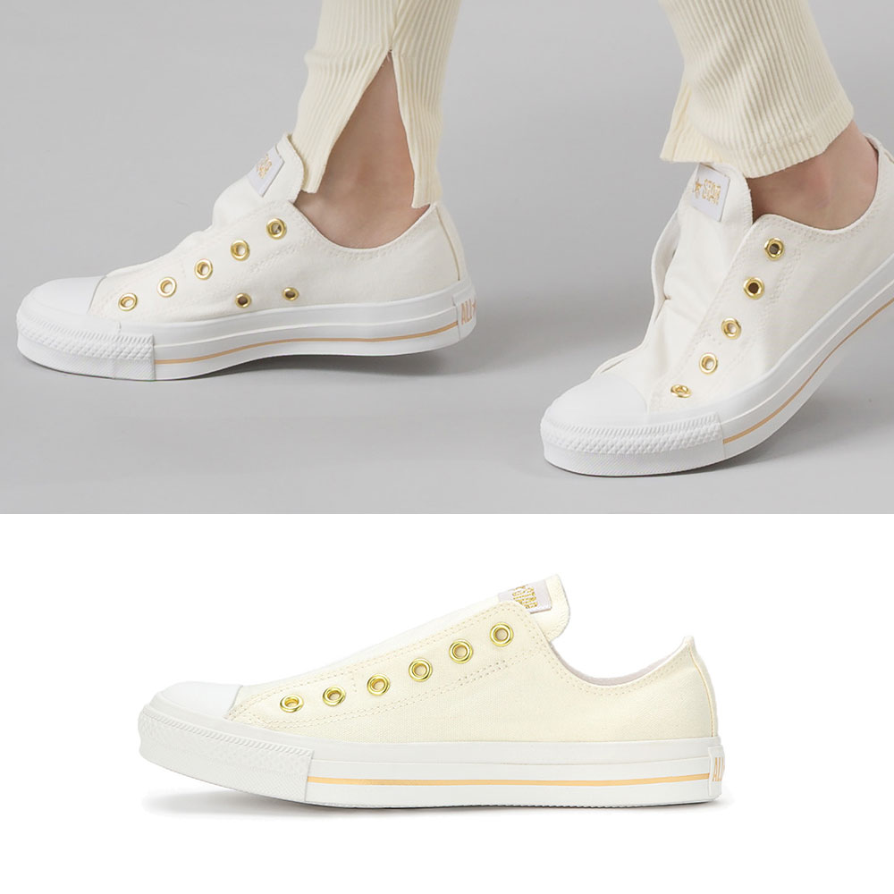 コンバース(Converse) スリッポン スニーカー レディース メンズ/オールスター ローカット 紐なし 大人 ナチュラル ホワイト 白 グレー トープ ブラック 黒 ベージュ ピンク ネイビー【all star slip iii ox スリップオン】正規品 ETFIL エトフィル