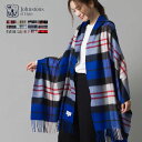 ジョンストンズ ストール ジョンストンズ カシミア ストール 大判【Johnstons】タータンチェック カシミヤ100% 190×70cm 大判ストール Cashmere Tartan stoles 大判サイズ ブラックスチュワート チェック柄【WA000056】【WA56】 天然素材【■】