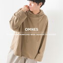 【OMNES Another Edition】メンズ 裏毛裾ドローコードワイドシルエットパーカー スウェット Mサイズ Lサイズ mens きれいめ カジュアル フーディー【■】 その1