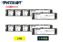 【10個セット】Patriot Memory P300 1TB M.2 2280 PCIe Gen3x4 NVMe SSD_Internal Solid Sta...