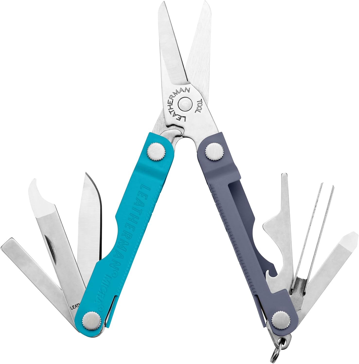 商品の仕様●その他のカラーはクリックしてご購入いただけます・ Jet Black・ Heathered Blush・ Parakeet・ Spruce・ Bayside・ Teal Twist・ Stainless Steel●【スタイルになじむデザイン】レザーマンならではの信頼の性能はそのままに、毎日持ち歩きたくなるコンパクトなマルチツール。鍵やトートバッグ、リュックにさりげなく映える、おしゃれな一本です。●【日常に役立つ10の機能】スプリングアクションのハサミをメインに、ナイフ、爪ヤスリ、ピンセット、ドライバー、栓抜きなどを搭載。ちょっとしたカットや小さな修理、身だしなみのお手入れ、外出先でのこまかな調整まで、これ一本で対応します。●【手のひらサイズでキーホルダーにも】収納時わずか約6.3cm・重さ51gの軽量コンパクト設計。キーホルダーやバッグに手軽に取り付けられ、かさばる道具を持ち歩かなくても、いつでもサッと取り出して使えます。●【ファッション性と実用性を両立】実用性を備えたライフスタイルアクセサリーとしてデザイン。毎日の持ち歩きはもちろん、旅行やフェス、仕事用バッグの常備品として、また身だしなみを整えたいときまで、さまざまなシーンで活躍します。●【長く使えて、贈り物にも最適】丈夫なステンレススチール製ボディを採用したアメリカ製。レザーマンの25年保証付きで、長く安心してお使いいただけます。新生活や卒業のお祝い、自分へのご褒美、マルチツール初心者へのギフトにもおすすめです。品質保証25年保証について本商品は、当店が LEATHERMAN 社より直接仕入れた正規品です。25年保証は当店が直接対応いたします。なお、当店は LEATHERMAN 社との直接取引となるため、国内販売代理店（株式会社LTJ）の保証窓口ではお取り扱いいただけません。ご不具合の際は、お手数ですが当店までご連絡ください。保証のご利用方法1. 当店でのご注文番号を添えて、当店までお問い合わせください。　※保証のご利用には「発送完了メール」が必要です。大切に保管してください。2. 内容を確認のうえ、送付先をご案内いたします。3. 返品・交換のお手続きを承ります。※ この保証は、誤用・乱用・改造された製品や、不当に使用された製品には適用されません。また、シース・アクセサリー、およびカラー仕上げハンドルの色の剥離・変色は保証の対象外です。注意事項●配送先の変更や転送のご依頼は承りかねます。●1回のご注文で複数個ご購入の場合、分割発送となることがございます。●商品に不具合を感じた場合は、的確な不良診断のため、まずは当店までご連絡をお願いいたします。●万が一商品に不良があった場合は、誠に恐れ入りますが、商品到着後7日以内にお問い合わせください。●当店の LEATHERMAN 商品は、すべて日本国内から発送いたします。●ご覧のモニターの発色具合により、実際の商品と色味が異なって見える場合がございます。ご購入前にご確認ください●本商品は刃物を含みます。業務その他正当な理由なく刃物を携帯することは、銃砲刀剣類所持等取締法および軽犯罪法により禁止されています。●18歳未満の方のご購入はご遠慮ください。その他のカラーは画像をクリックしてご購入いただけます ▼