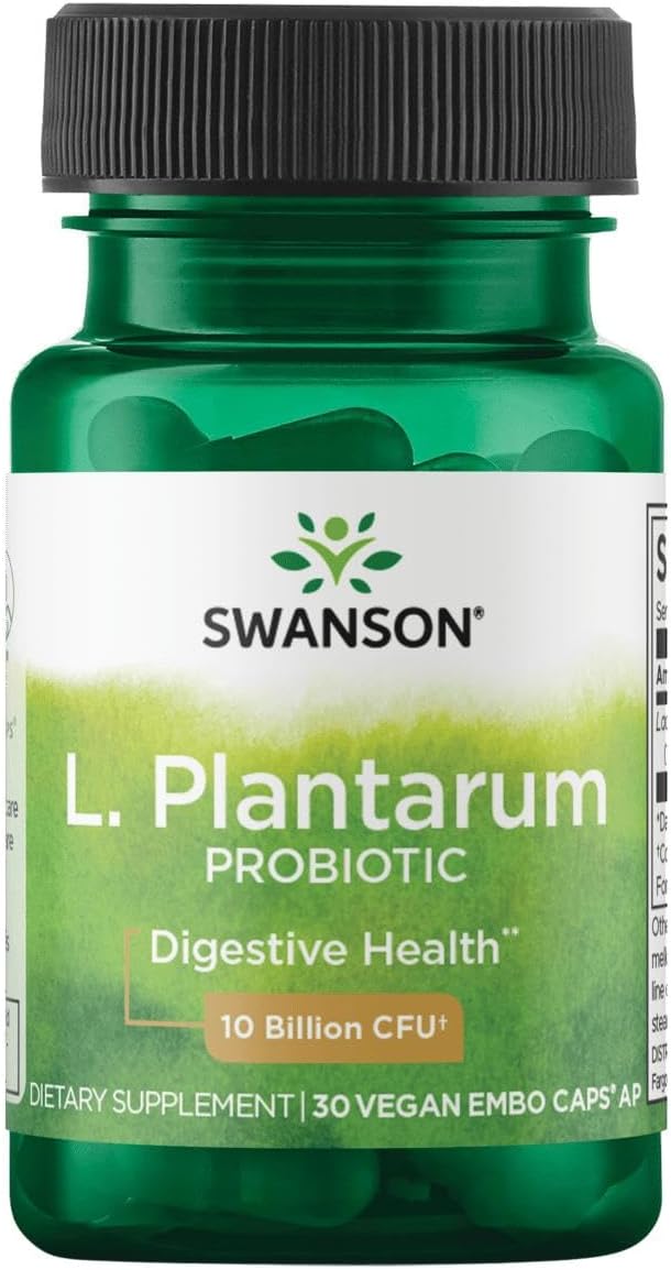 Swanson スワンソン L-プランタラム プロバイオティクス 100億CFU 30粒 ヴィーガンカプセル 乳酸菌 菌活 腸活 サプリ サプリメント 栄養補助食品 海外サプリ アメリカ 健康維持