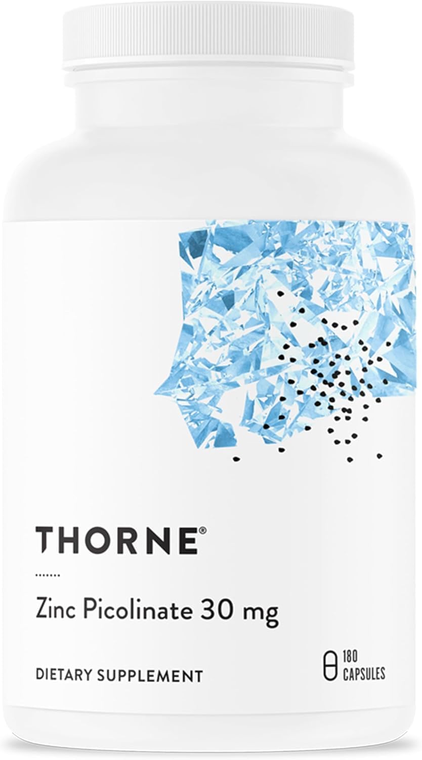 Thorne ソーン ピコリン酸亜鉛 亜鉛 30mg 吸収の良い 180カプセル 大容量 ミネラル 亜鉛サプリ 男性 サプリ サプリメント 栄養補助食品 海外サプリ アメリカ 健康維持