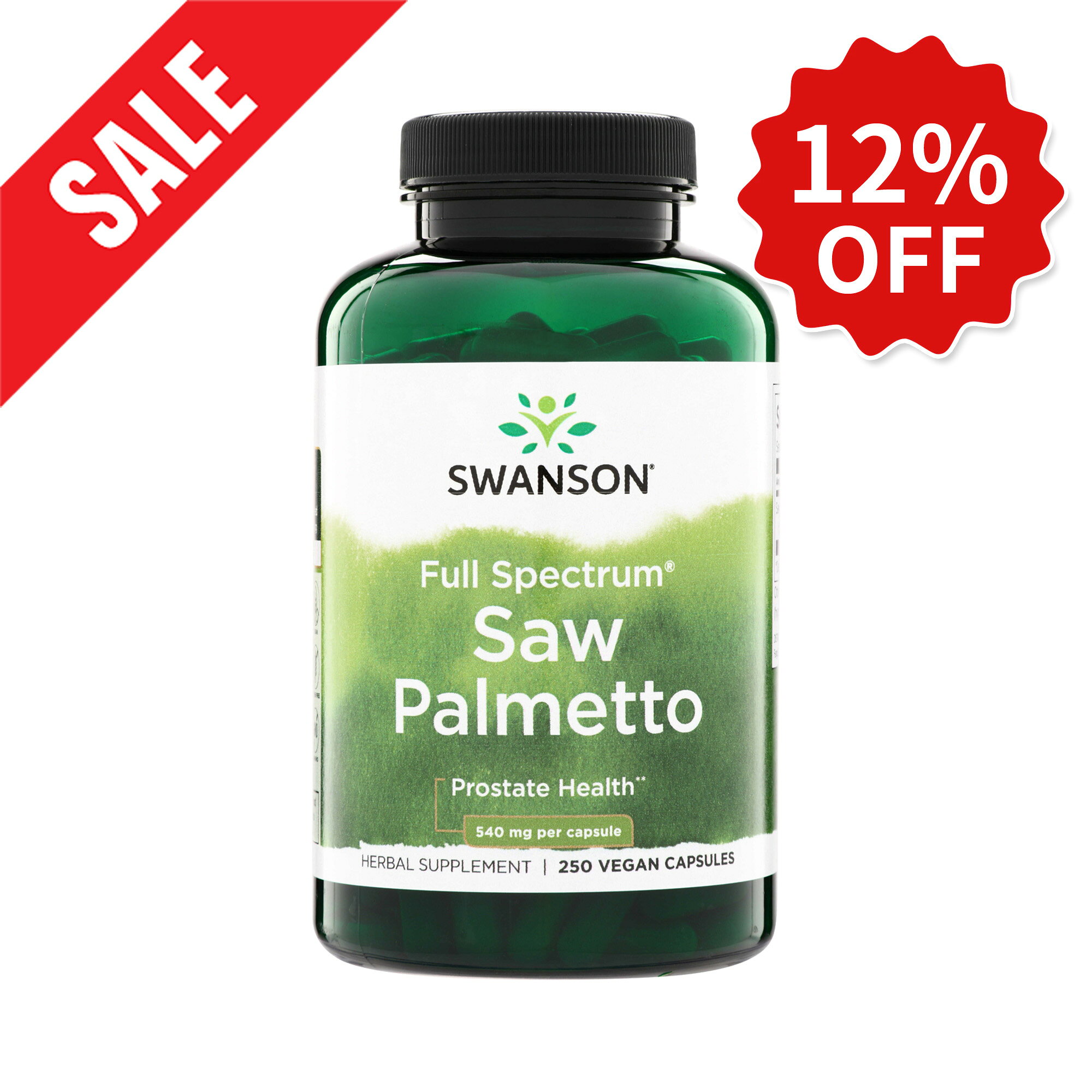 【期間限定12%OFF】Swanson スワンソン ノコギリヤシ ソウパルメット 540mg 250カプセル 大容量 男性 サプリ サプリメント 栄養補助食品 海外サプリ アメリカ 健康維持 patterngroup-10000167 patterngroup パッケージ画像