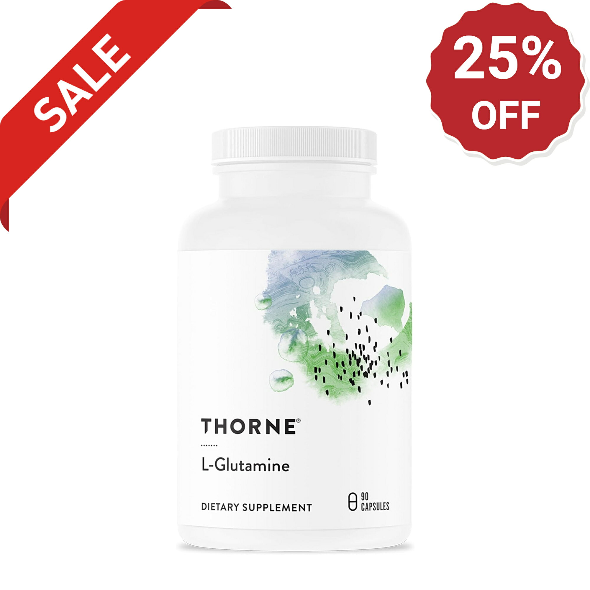 Thorne ソーン L-グルタミン グルタミン 500mg 90カプセル アミノ酸 トレーニング サプリ サプリメント 栄養補助食品 海外サプリ アメリカ 健康維持