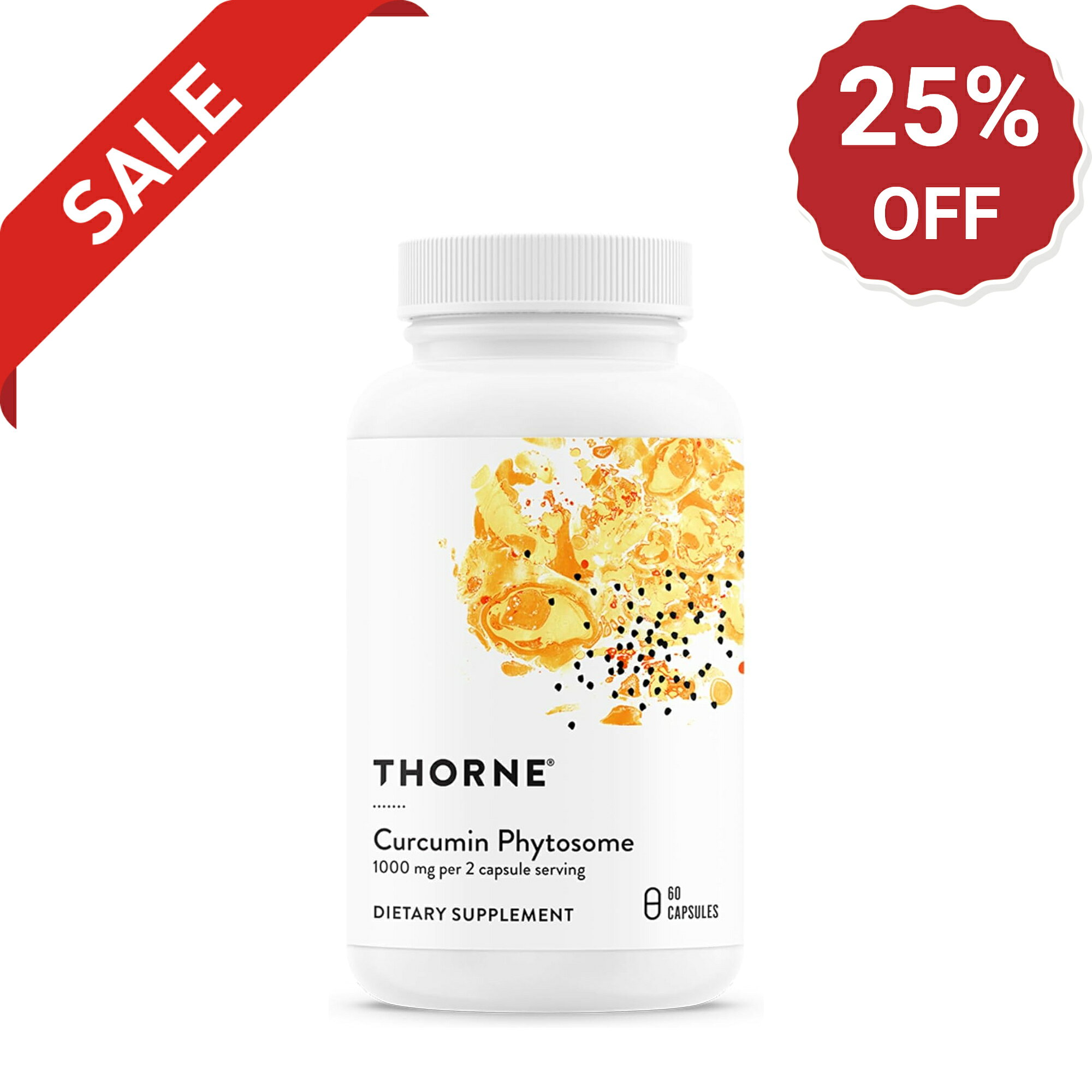 Thorne ソーン クルクミンフィトソーム クルクミン ウコン 1000mg 高吸収Meriva配合 60カプセル サプリ サプリメント 栄養補助食品 海外サプリ アメリカ 健康維持