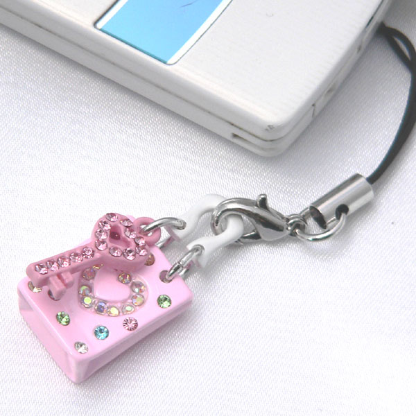 ストラップ スマホ 携帯 キッズ 子供 女の子 ラインストーン キラキラ かばん型 カラフル 女の子 ギフト クリスマスプレゼント
