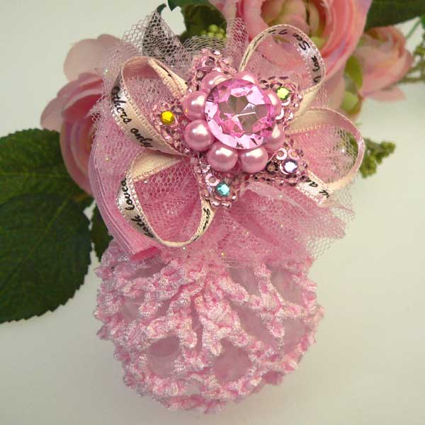 ヘアアクセサリー リボン キッズ 子供 女の子 髪飾り パール バレエ用品 雑貨 ギフト クリスマスプレゼント 子供 女の子 3歳 4歳 5歳 6歳