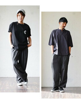 【全国一律送料324円】ストレッチワイドパンツビッグシルエットワイドパンツストレッチT/R素材ウエストゴムレディースメンズ秋秋物冬冬物(当店負担裾上げ無料サービス)