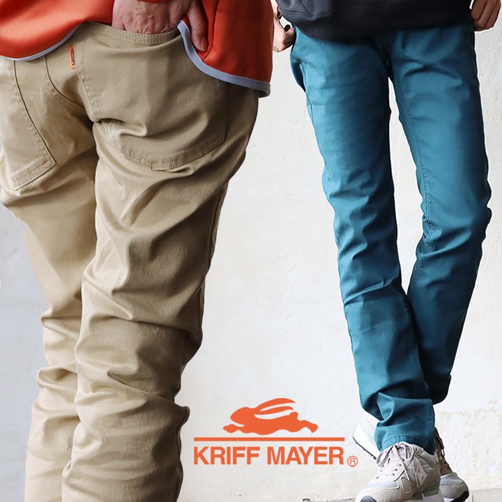 KRIFF MAYER [クリフメイヤー] ストレッチ チノパンツ メンズ レディース パンツ スマホポケット パンツ ストレッチ ツイル ストレート 40代 50代 スタンダード KRIFF MAYER クリフメイヤー