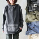 着痩せ パーカー プルオーバー プルパーカー レディース 長袖 ハイネック ミニ裏毛 スウェット しっかり 丈夫 異素材切り替え ワイド ゆったり 楽チン 重ね着 大人 カジュアル メンズライク パティ OAR’S オールズ