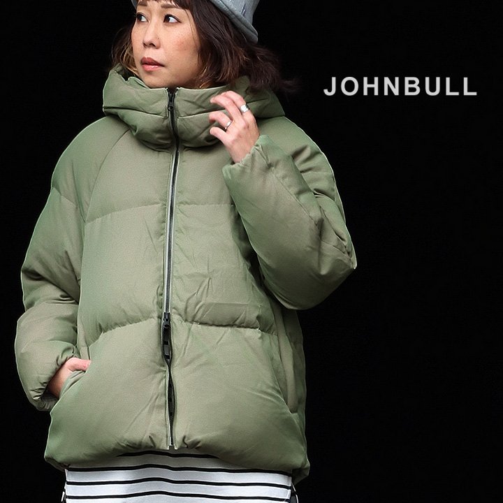 Johnbull ジョンブル ダウンジャケット レディース ダウン ジャケット アウター ハイネック 撥水 シル..