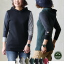パーカー インナー プルオーバー ロングtシャツ カットソー 七分袖 レディース 綿100% コットン ストレッチ 重ね着 スリム ロンT 大きいサイズ 春 夏 秋 冬 長袖 tシャツ ロング丈 ティーシャツ トップス クレイジー アシメ PATY パティ 【メール便50】