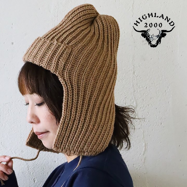 フライトキャップ ニットキャップ ニット帽 帽子 イヤーフラップ 耳当て メンズ レディース ウール100％ リブ 暖かい 防寒 防風 秋冬 カジュアル PATY パティ 【メール便50】