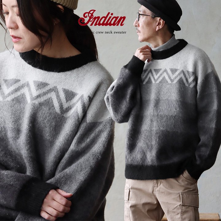 ニット セーター 長袖 メンズ レディース クルーネック アクリル ナイロン 伸縮性 起毛 暖かい 厚手 ゆったり 大きいサイズ カジュアル 秋 冬 パティ