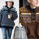 ニット 長袖 メンズ レディース チロル メタルフック アクリル100 ジャガードニット 伸縮性 暖かい 大きいサイズ カジュアル レトロ 秋 冬 パティ