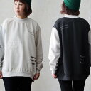 トレーナー 長袖 レディース クレイジー 配色 切り替え ランダム メッセージ 刺繍 リブモックネック スウェット 裏起毛 肉厚 軽い 暖かい ゆったり 楽ちん...