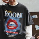 Tシャツ 長袖 アンサンブル セット クルーネック 綿100 コットン サーマル バンドT プリント 伸縮性 ゆったり 大きいサイズ 体型カバー カジュアル パ...