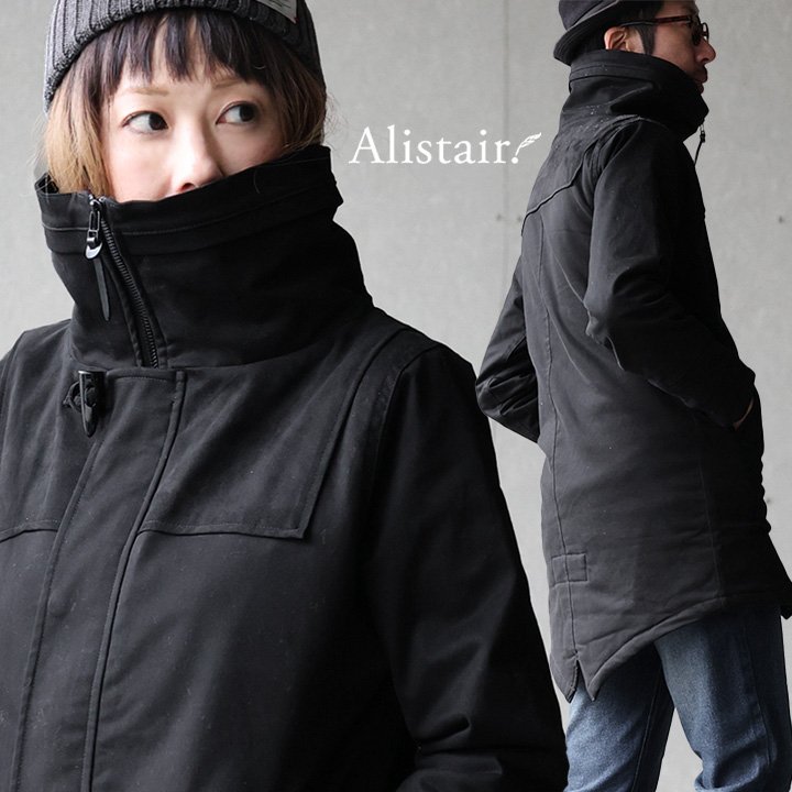 モッズコート ストレッチ 暖かい 裏地ボア 中綿 メンズ レディース スリム ミリタリー コート 冬 アウター モッズ ロング 着痩せ ハイネック 小顔 袖リブ...